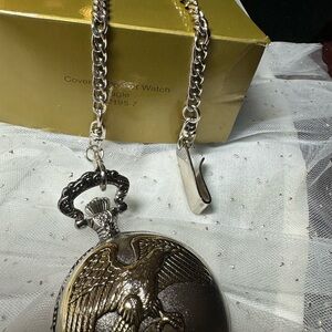 Avon vintage covered Pocket Watch